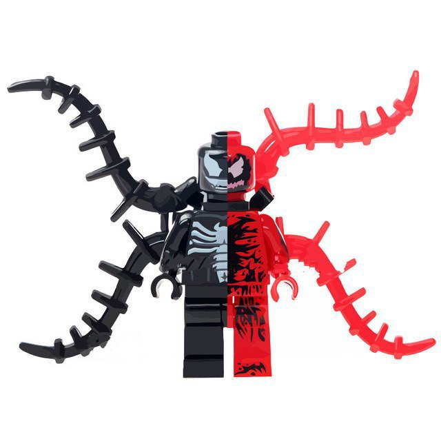 Venom Vs Carnage Spiderman Super Hero Lego Minifigure Toy