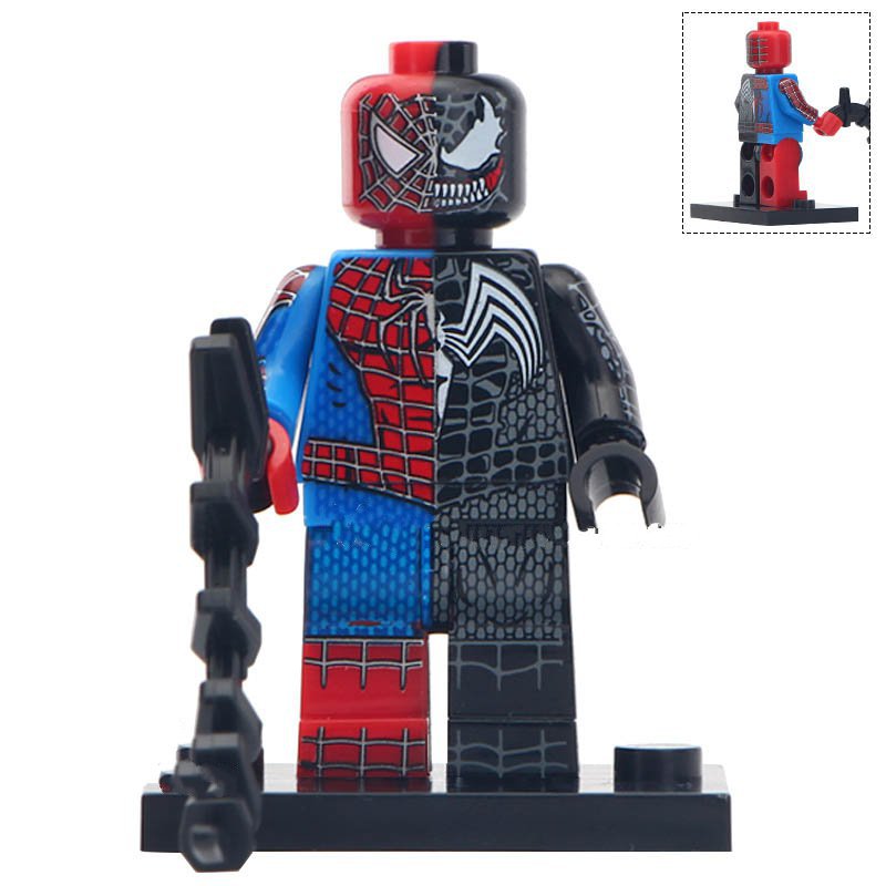 spiderman and venom lego set