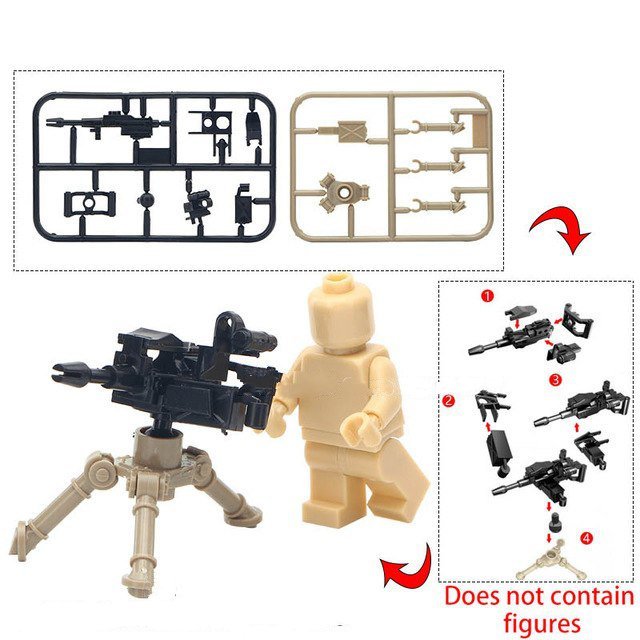Automatic grenade Gun War Equipment Lego Minifigure Toy