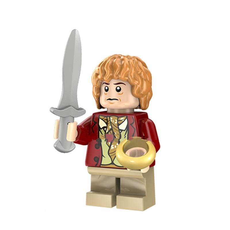Bilbo Baggins Ready To Fight The Hobbit The Lord Of The Rings Lego Minifigure Toy