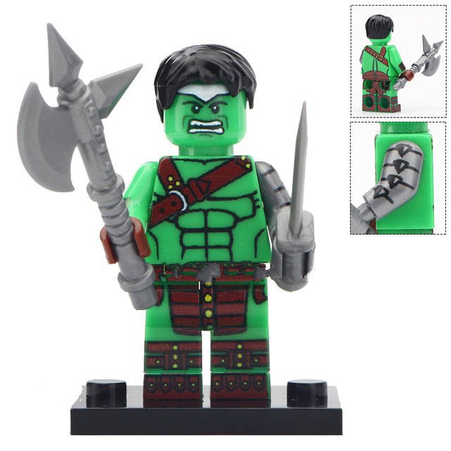 Hulk Becomes War Soldier Custom Super Hero Lego Minifigure Toy