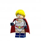 Power Girl Yellow Hair Batman Super Hero Lego Minifigure Toy