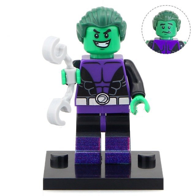 Beast Boy Super Hero DC Comic Character Lego Minifigure Toy