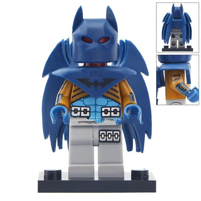 Blue Batman New Version Super Hero Lego Minifigure Toy