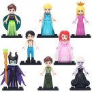 8pcs Aurora Anna Maleficent Disney Princess Lego Minifigure Toy