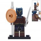 Black Panther With Sword Super Hero Lego Minifigure Toy