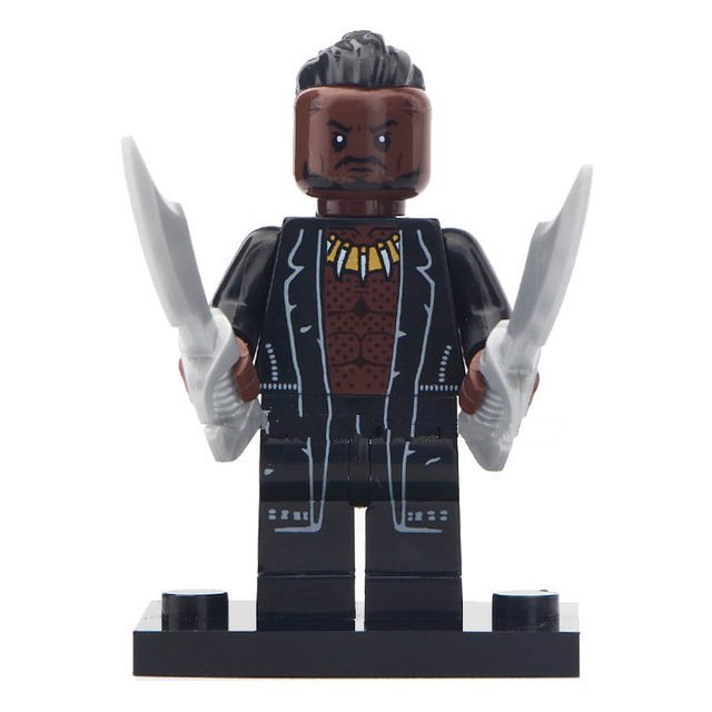Erik Killmonger Black Panther Super Hero Lego Minifigure Toy