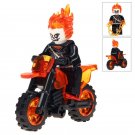 Ghost Rider And The Motorbike Super Hero Lego Minifigure Toy