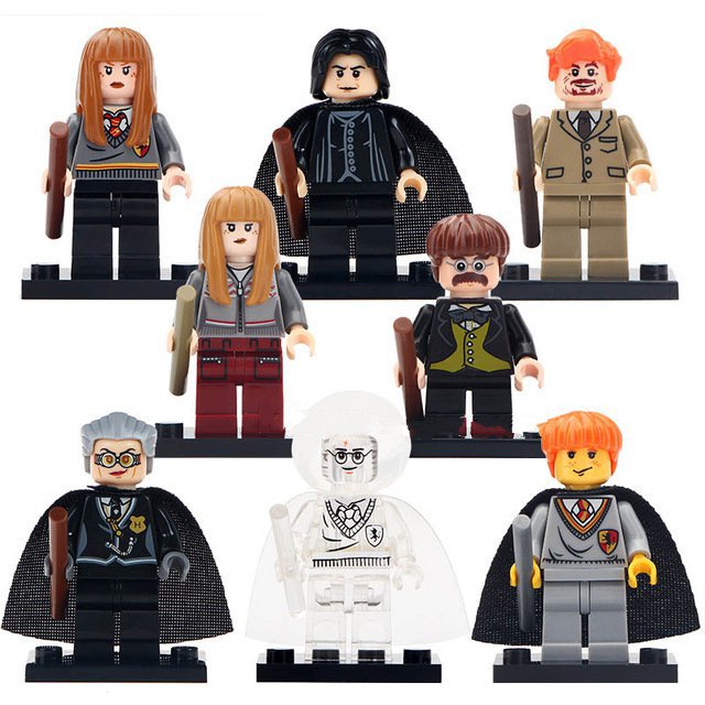 8pcs Ron Severus Snape Remus Lupin Harry Potter Lego Minifigure Toy