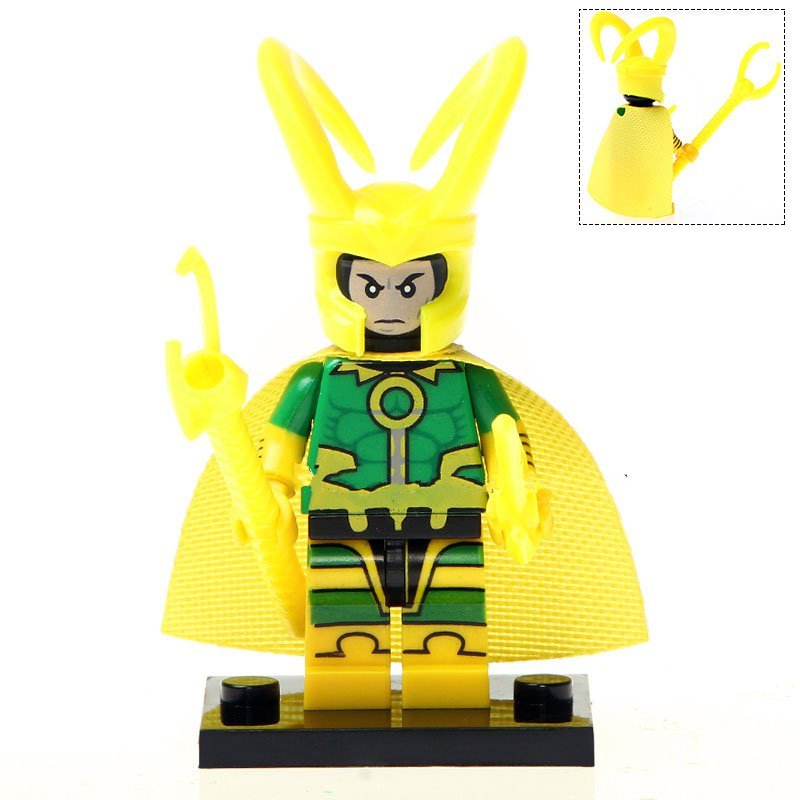 Mix Loki X Robin Custom Super Hero Lego Minifigure Toy