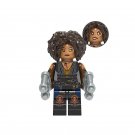Domino with 2 pistols Deadpool XMen Super Hero Lego Minifigure Toy