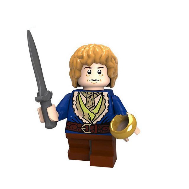 Bilbo Baggins Dressed In Dark Blue The Lord Of The Rings Lego Minifigure Toy
