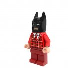 Batman Wearing Red Vest Custom Super Hero Lego Minifigure Toy