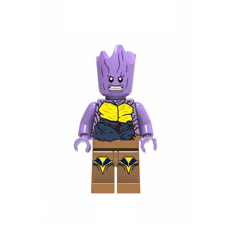 Mix Thanos X Groot Custom Super Hero Lego Minifigure Toy