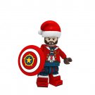 Steve Rogers Captain America Santa Claus Christmas Lego Minifigure Toy