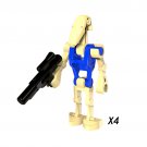 4pcs Blue Rogue One Combat Robot Star Wars Super Hero Lego Minifigure Toy