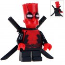 Simpson Wild Deadpool Custom Super Hero Lego Minifigure Toy