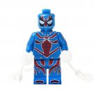 Mix Deadpool X Blue Spiderman Super Hero Lego Minifigure Toy