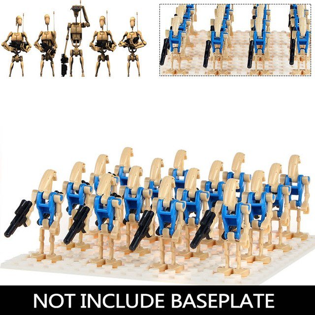 16pcs Blue Rogue One Combat Robot Star Wars Lego Minifigure Toy