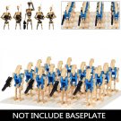 16pcs Blue Rogue One Combat Robot Star Wars Lego Minifigure Toy