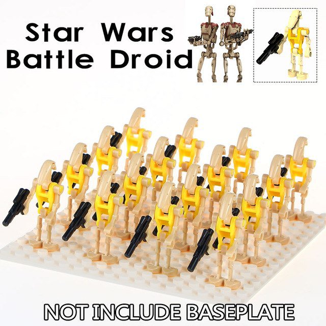 16pcs Yellow Rogue One Combat Robot Star Wars Lego Minifigure Toy