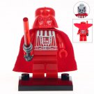 Red Darth Vader Star Wars Lego Minifigure Toy