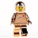 Brown Chrome Golden Series Astronaut Super Hero Lego Minifigure Toy