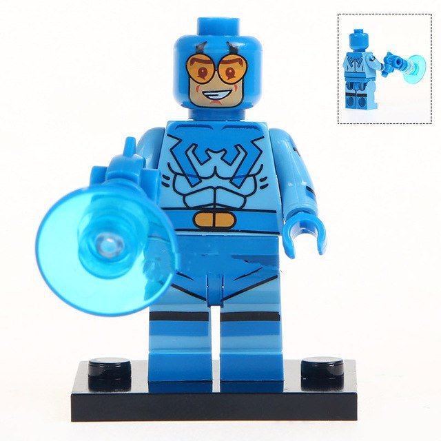 Blue Beetle DC Comic Character Super Hero Lego Minifigure Toy