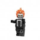 Mix Ghost Rider X Black Skull Super Hero Lego Minifigure Toy