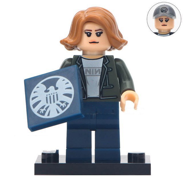 Carol Danvers Captain Marvel Super Hero Lego Minifigure Toy