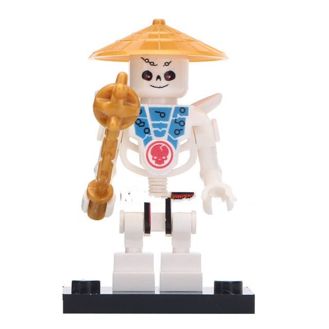 Skulkin Skeleton Army Bone Soldier Ninjago Super Hero Lego Minifigure Toy