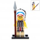 Chief Aborigines Hun Warrior Lego Minifigure Toy