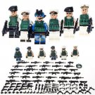 6pcs City Police Troops War Army Military Lego Minifigure Toy