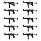 10pcs W-009 World War Heavy Rifle Gun Weapons Lego Minifigure Toy