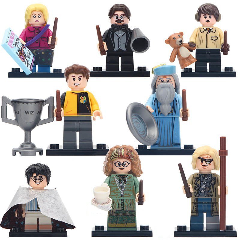 8pcs Sybill Trelawney Mad Eye Moody Dumbledore Harry Potter Lego ...