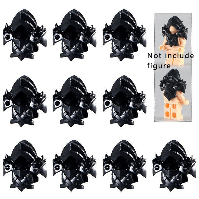 10pcs Helmet H-001 World War Heavy Rifle Gun Weapons Lego Minifigure Toy