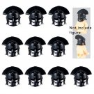 10pcs Helmet H-004 World War Heavy Rifle Gun Weapons Lego Minifigure Toy