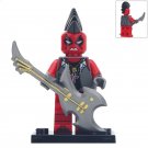 Deadpool Guitarist Custom Super Hero Lego Minifigure Toy