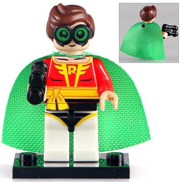 Classic Robin Custom Super Hero Batman Lego Minifigure Toy