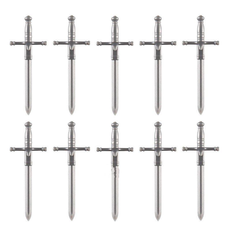 10pcs Sword S-003 Medieval Weapon Sparda Gladiatus Knights Lego Minifigure Toy