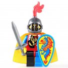 Sword Knights 07 Latest Medieval Dragon Shield Lego Minifigure Toy