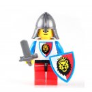 Sword Knights 01 Latest Medieval Lion Shield Lego Minifigure Toy