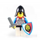 Sword Knights 02 Latest Medieval Lion Shield Lego Minifigure Toy