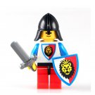 Sword Knights 04 Latest Medieval Lion Shield Lego Minifigure Toy