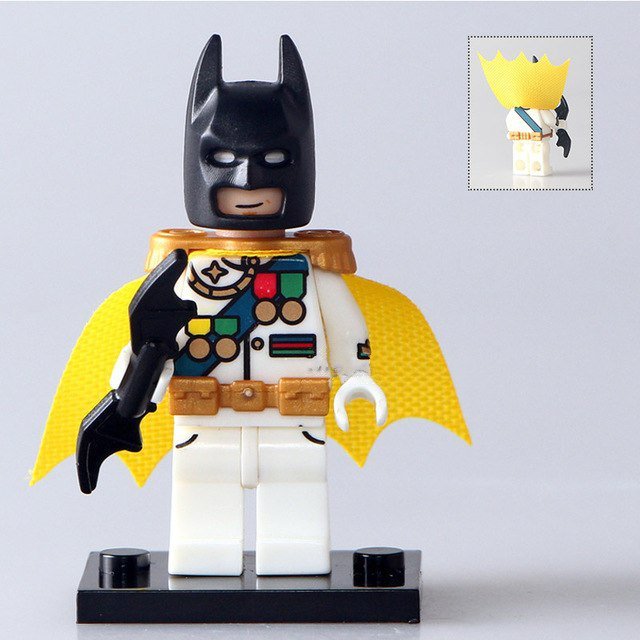 Batman With Yellow Cape Custom Super Hero Lego Minifigure Toy