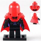 Red Hood Full Mask Helmet DC Comic Character Super Hero Lego Minifigure Toy