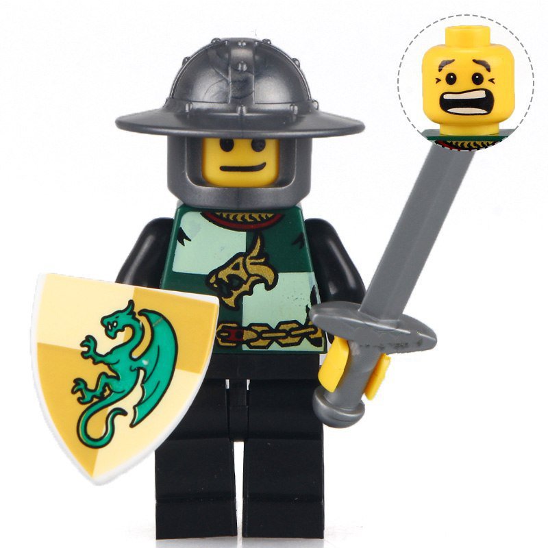 Sword Knights 10 Latest Medieval Dragon Shield Lego Minifigure Toy
