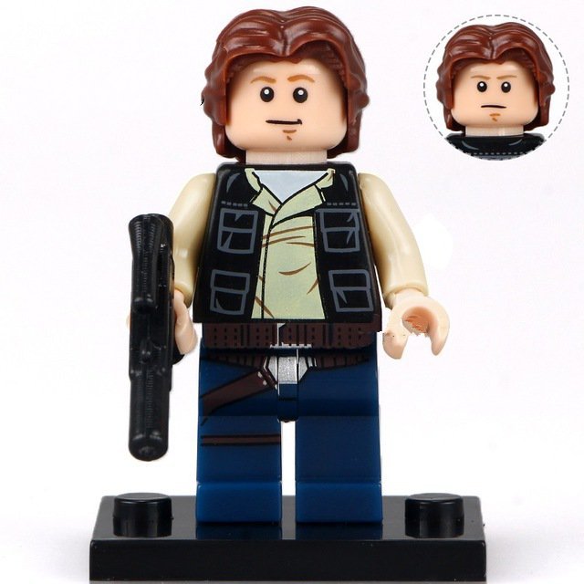 Young Han Solo Star Wars Super Hero Lego Minifigure Toy