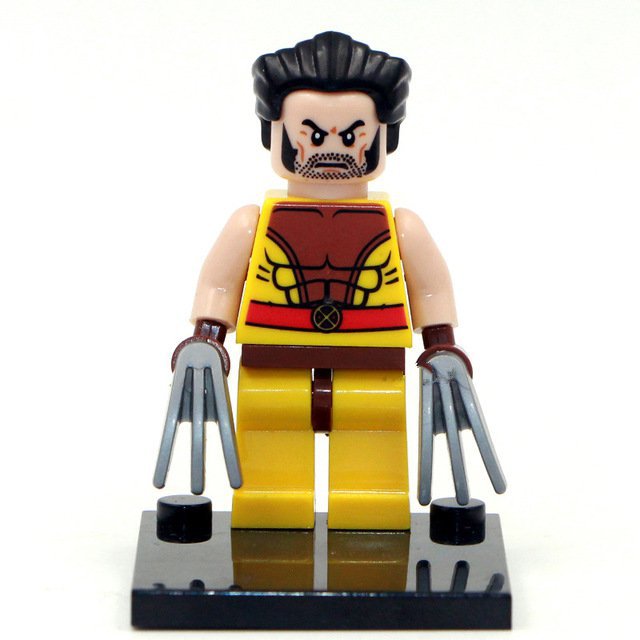 Wolverine Classic Xmen Super Hero Lego Minifigure Toy
