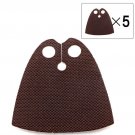 5pcs Brown Capes Of Yoda Star Wars Super Hero Lego Minifigure Toy
